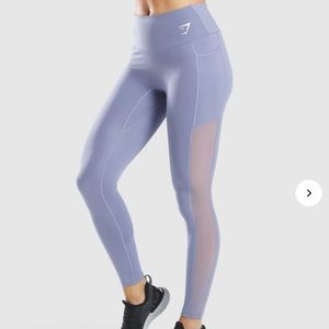 Gymshark Training Mesh Leggings | Light Blue